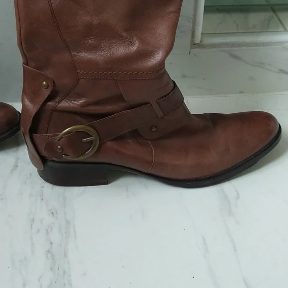 Sam Edelman Kailee Leather Equestrian Boots - Picture 3 of 5